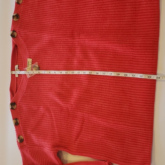 Madewell NWT Calloway Boatneck Sweater Large Merino Wool Blend Enamel Red - Picture 7 of 10